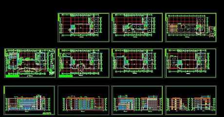 精品办公大楼建筑施工图免费下载 - 建筑户型平面图 - 土木工程网